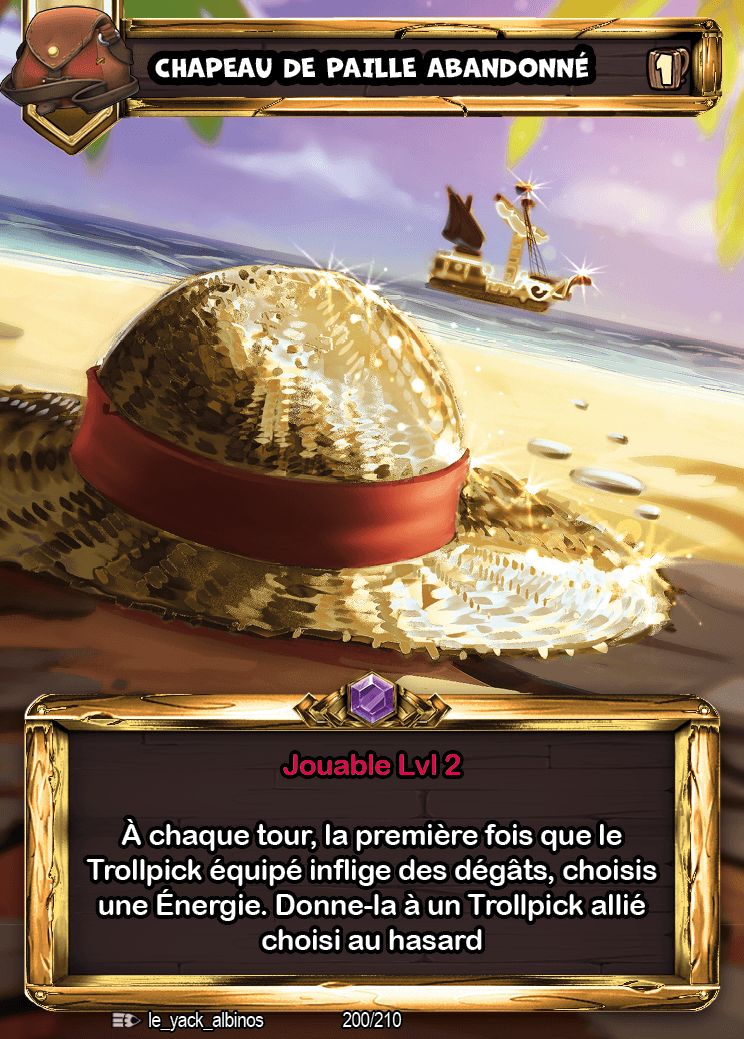 CHAPEAU DE PAILLE ABANDONNÉ